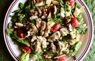 A flavorful and nutritious za'atar chicken salad with a zesty lemon tahini dressing