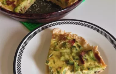 Delicious and Nutritious Broccoli Cheese Pie Recipe