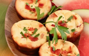Delicious and savory mini cheesecakes for a delightful breakfast treat.