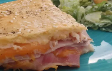 Delicious Ham and Cheese Slab Pie Recipe