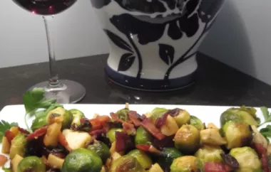 Delicious Roasted Apples and Brussels Sprouts Recipe