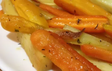 Delicious Roasted Sweet Potatoes & Vegetables with Thyme & Maple Syrup Recipe