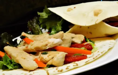 Delicious Thai Chicken Wrap Recipe