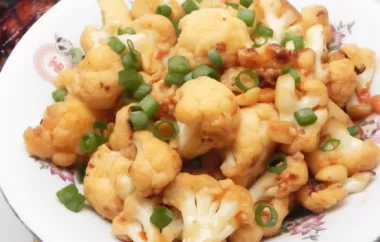 Kung Pao Cauliflower Recipe