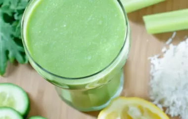 Refreshing and Nutritious Green Juice Recipe