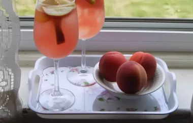 Refreshing White Peach Sangria Perfect for Summer Gatherings