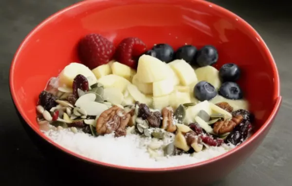 A delicious and refreshing banana coconut smoothie bowl that is perfect for a quick and healthy breakfast or snack.