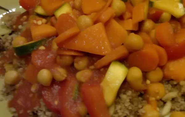 A delicious fusion of American and Moroccan flavors in this hearty couscous dish.