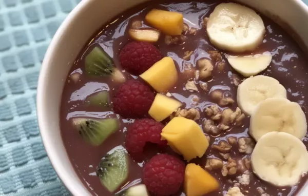 Acai Rainbow Smoothie Bowl for Two