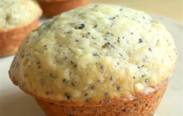 Applesauce Orange Poppyseed Muffins