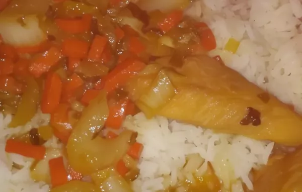 Asian-Inspired Salad with Bok Choy and Chicken, Served over Rice