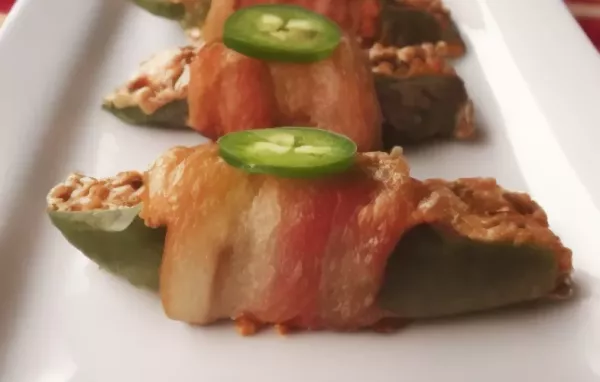 Bacon-Wrapped Peanut Butter Jalapenos