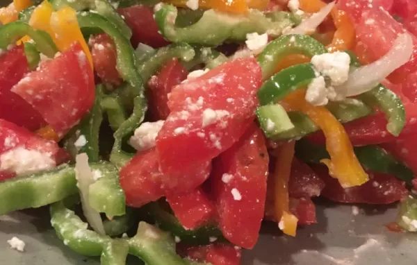 Bell-Pepper-Tomato-and-Feta Salad