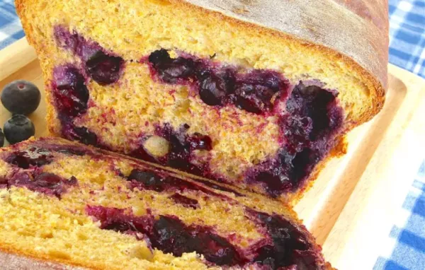 Blueberry Anadama Bread