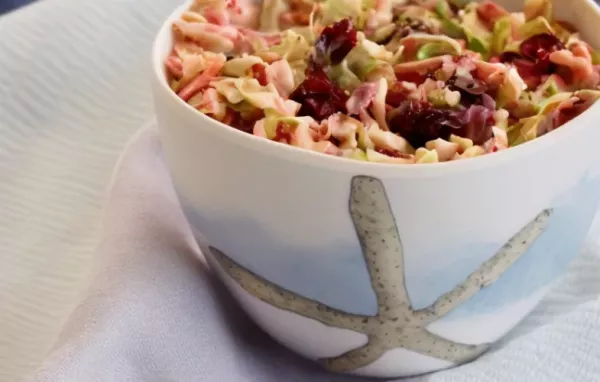 Brussels Sprout Slaw with Cranberries