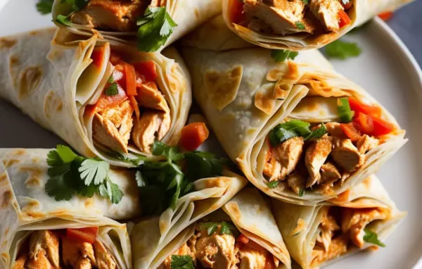 Buffalo Chicken Phyllo Wraps