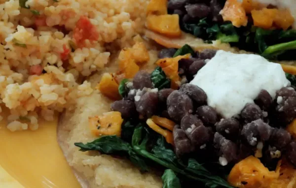 Butternut Squash and Black Bean Tostadas