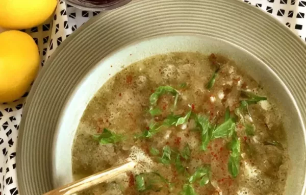 Chard Lentil Soup - Healthy and Delicious Lebanese Style Dish