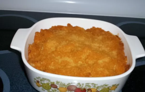 Cheesy Chicken Casserole with a Crunchy Bread Crumb Topping