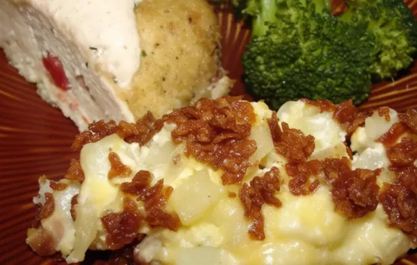 Cheesy Hash Brown Cassole with a Crunchy Cornflake Topping