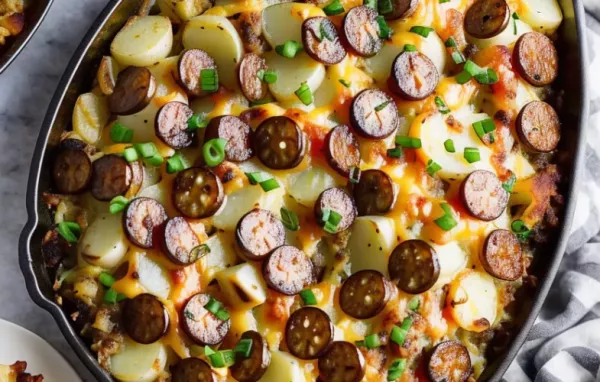 Cheesy Sausage and Potato Bake