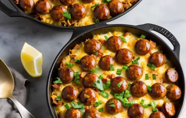 Cheesy Smoked Sausage Casserole