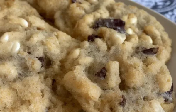 Cherry Almond Cookies with White Chocolate Chips