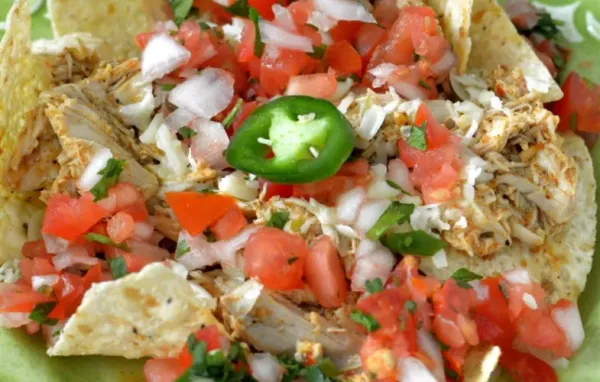 Chicken Enchilada Nachos