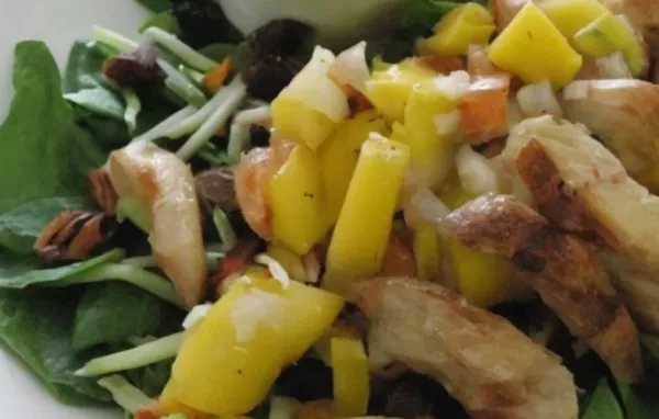 Chicken Mango Salsa Salad with Chipotle Lime Vinaigrette