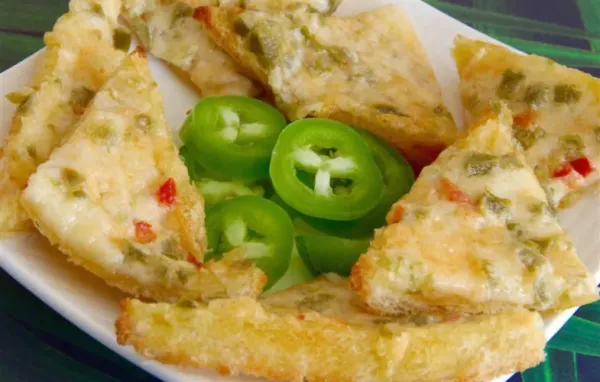 Chile-Cheese Triangle Toasts