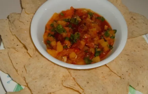 Chipotle-Peach Salsa with Cilantro