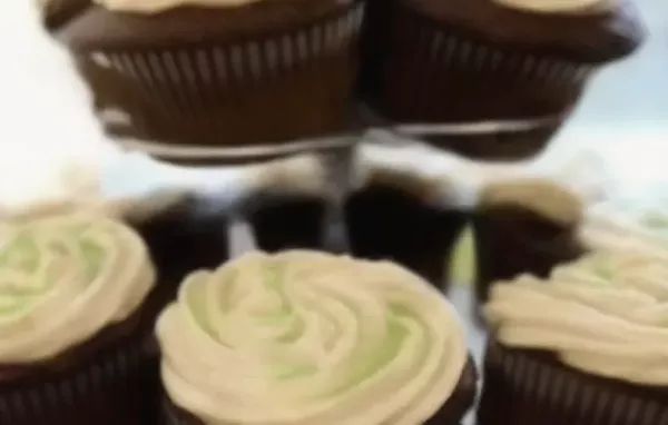 Chocolate Beer Cupcakes with Whiskey Filling and Irish Cream Icing
