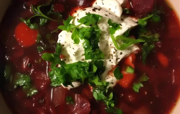 Classic Beef and Beet Borscht Recipe