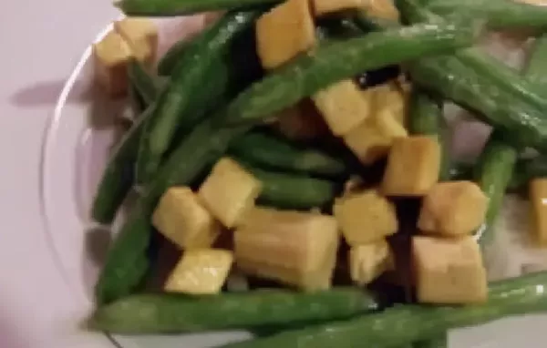 Coconut Curried Tofu with Green Beans and Coconut Rice