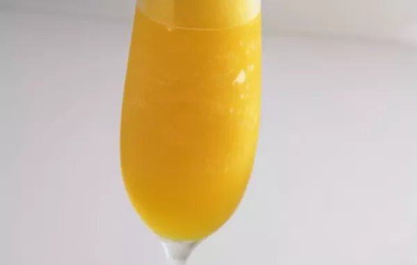 Cool and refreshing Frozen Mango Bellini