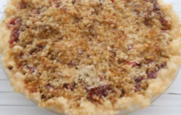 Cranberry Streusel Pie