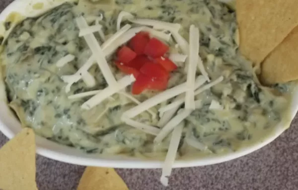 Creamy and cheesy 4 Cheese Spinach Artichoke Dip recipe