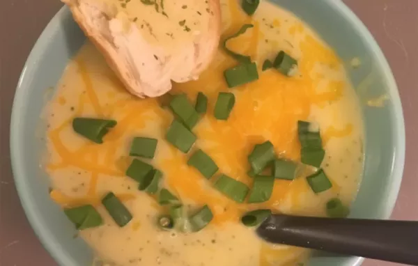 Creamy and comforting cheese and broccoli chicken soup