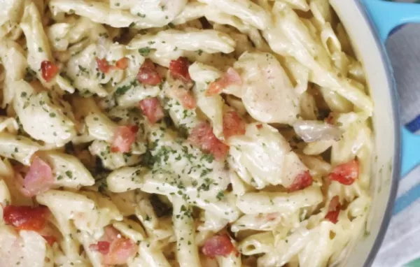 Creamy and Delicious Four Cheese Chicken Carbonara