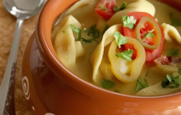 Creamy and flavorful cheese tortellini cooked in a rich curried coconut milk sauce.