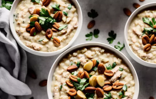 Creamy and hearty oatmeal soup