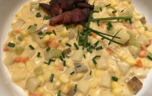 Creamy and hearty Potato Bacon and Corn Chowder