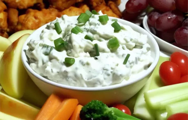 Creamy and tangy blue cheese dip perfect for parties