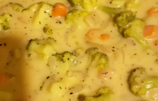 Creamy Broccoli Potato Soup with a Hint of Cheddar Cheese