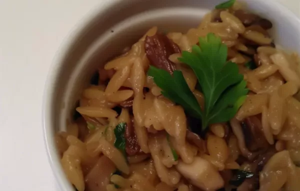 Creamy Mushroom Orzo Recipe