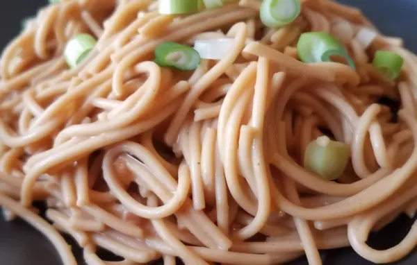 Creamy Peanut Butter Noodles with a hint of spice