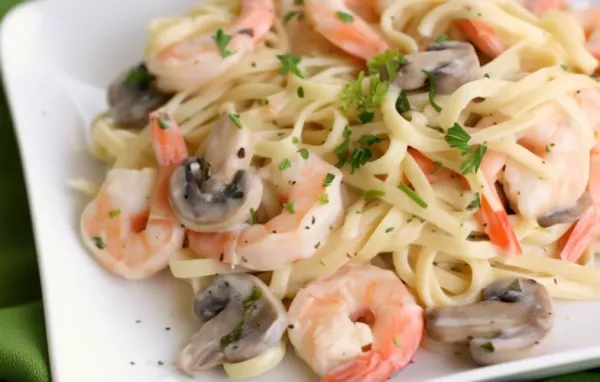 Creamy Shrimp Pasta with Mushrooms