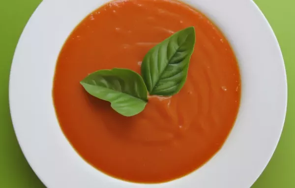 Creamy Vegan Tomato Soup with a Kick