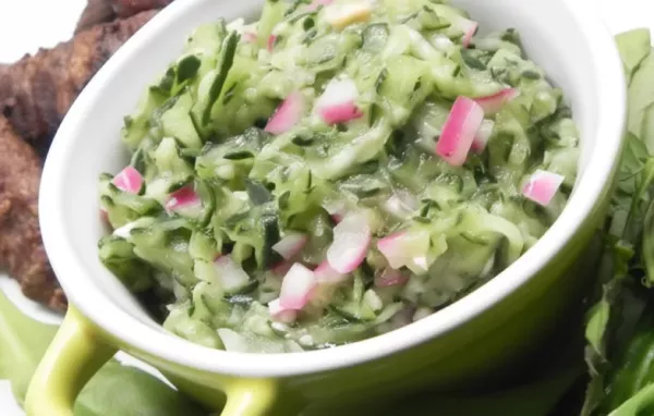 Creamy Vegan Tzatziki with Fresh Herbs and Cucumber