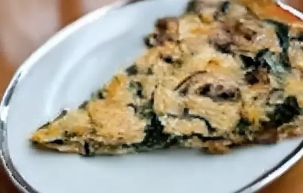 Crustless Spinach and Mushroom Quiche